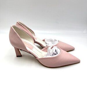 Franco Sarto Womens Size 6 Trix Pink Leather D'Orsay Point Toe Heels Pumps Shoes
